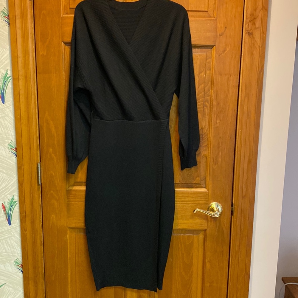 Knit New black dress